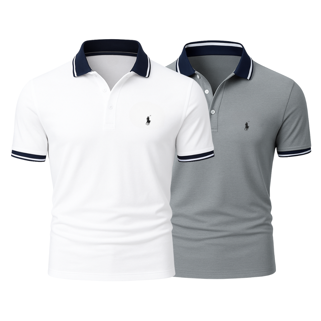RL (KAUFE 1, ERHALTE 2) - Premiere Polo Shirt Kit – Professional Line by (2-Pack)