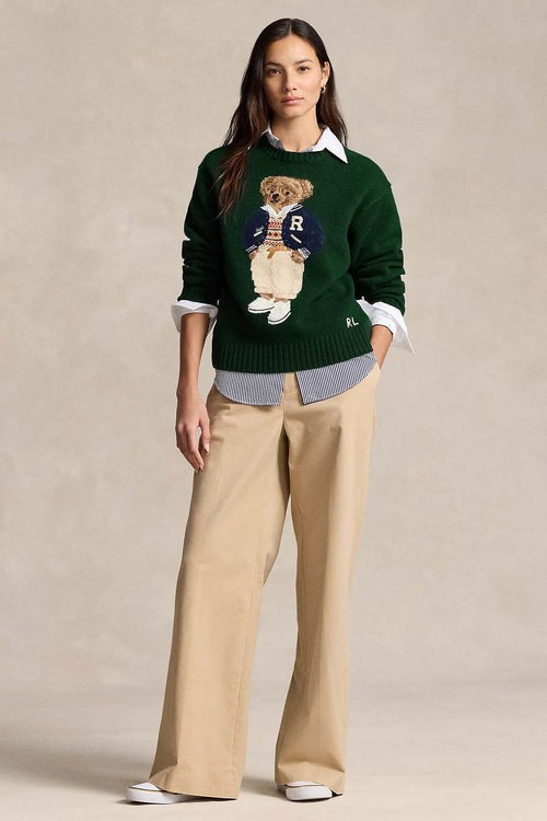 RL Sweater | Polo Bear Green