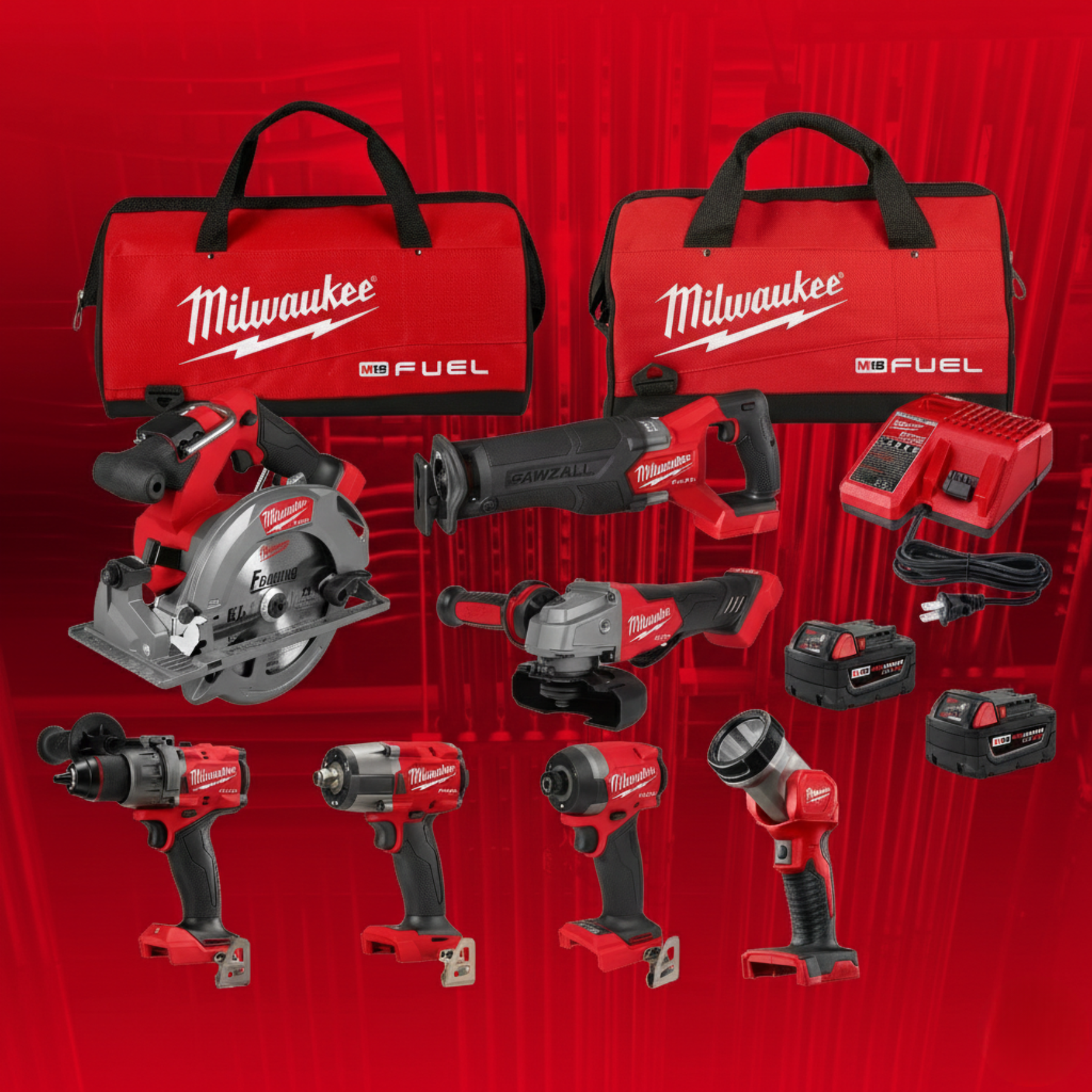 KIT MILWAUKEE – 7 HERRAMIENTAS PROFESIONALES