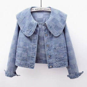 Constantino Sofia Denim Crop Coat