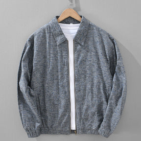 Constantino Taro Cotton Linen Zip Jacket