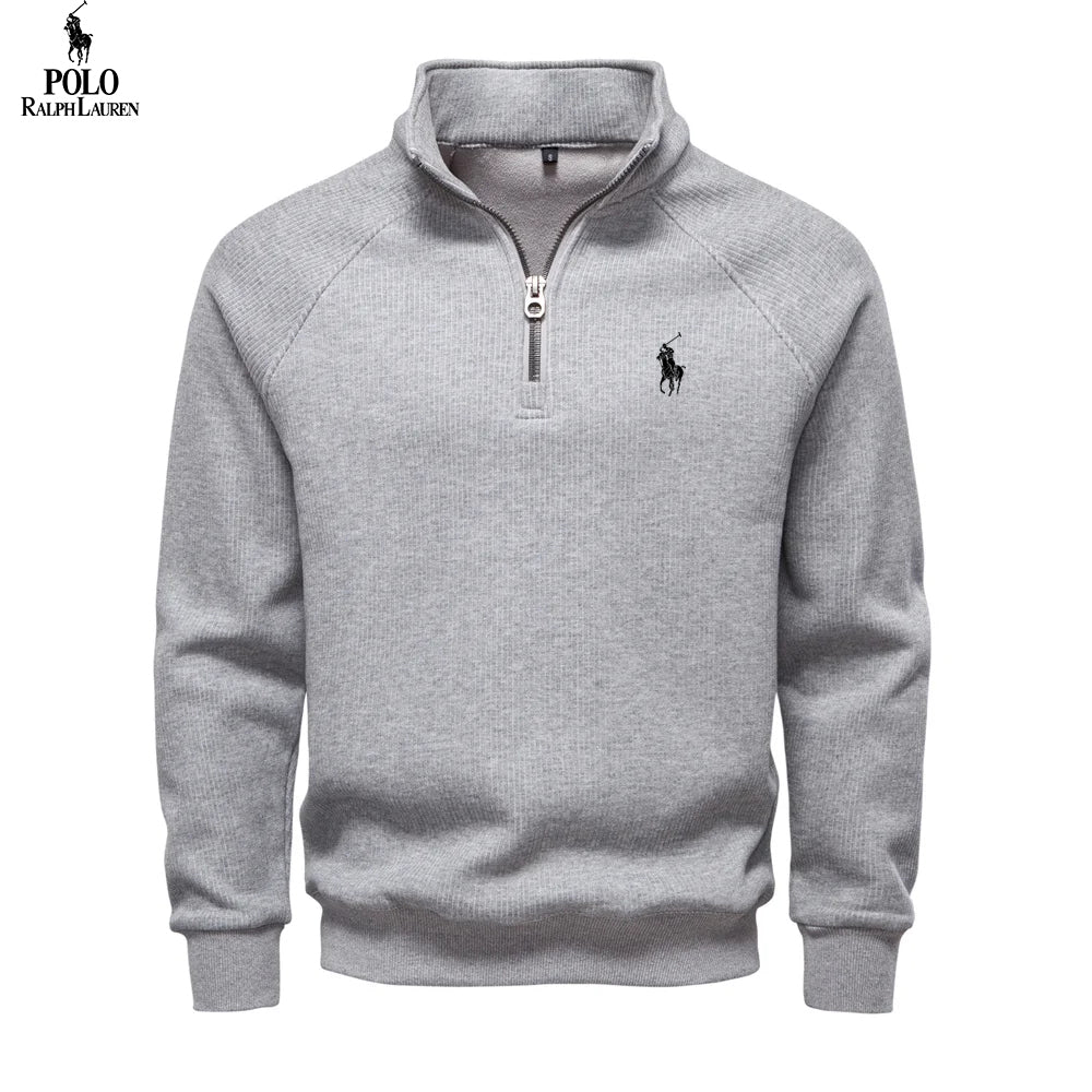 Premium Thermal Cotton Zip Sweater