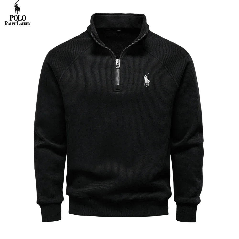 Premium Thermal Cotton Zip Sweater