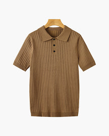 GIMCHEON Knitted Polo Shirt