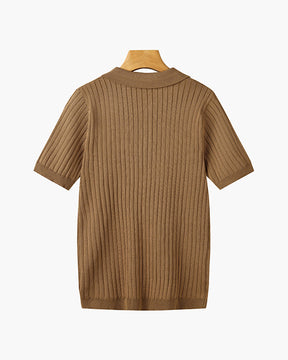 GIMCHEON Knitted Polo Shirt