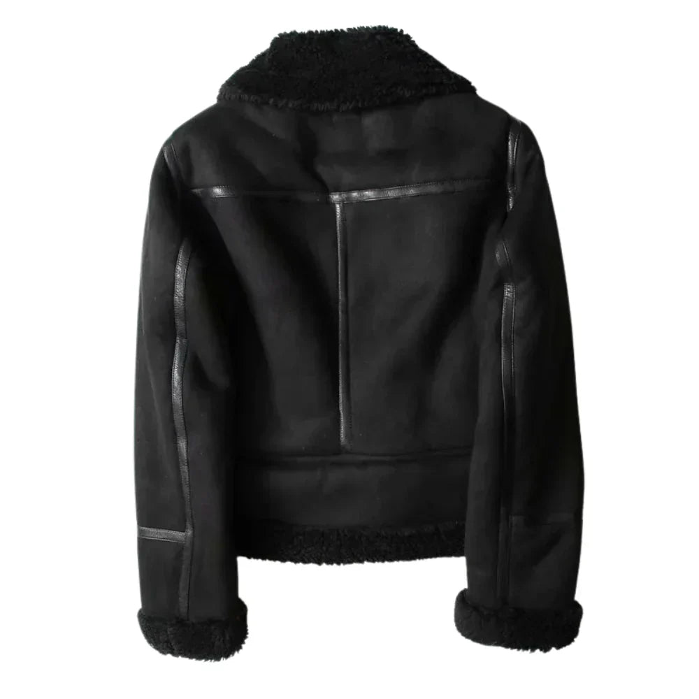 Colette Shearling Suede Jacket