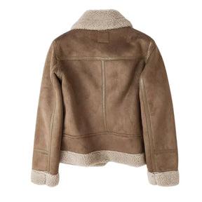 Colette Shearling Suede Jacket