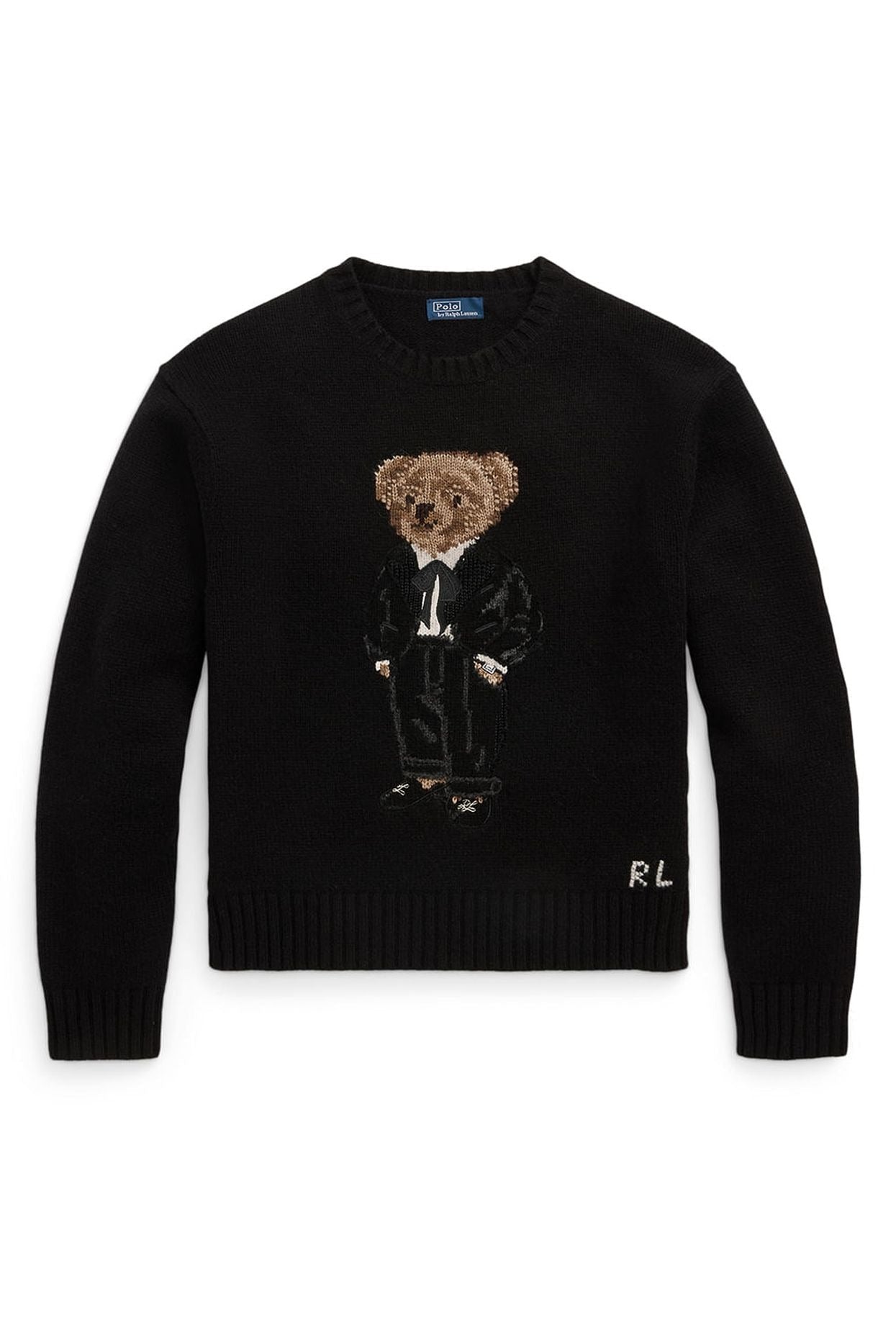 RL Sweater  | Black Polo Bear