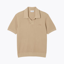 LC Cotton Blend Open Polo Collar Sweater
