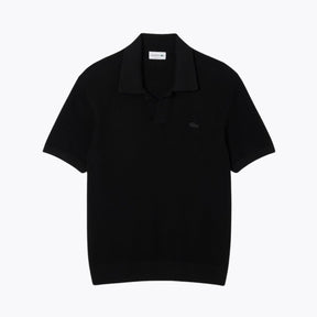 LC Cotton Blend Open Polo Collar Sweater