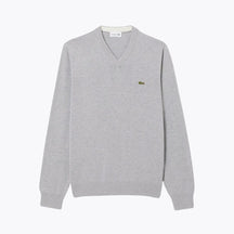 LC Monochrome Cotton V-neck Sweater