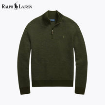 RL Washable Wool Quarter-Zip Sweater