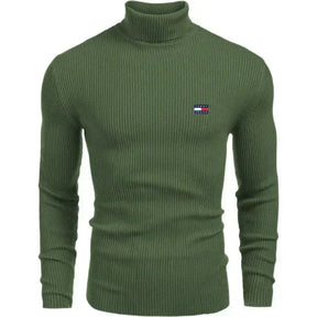 TH Turtleneck Classic Knit Sweater